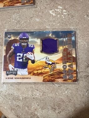 Panini Kene Nwangwu Vikings Patch Card - Purple